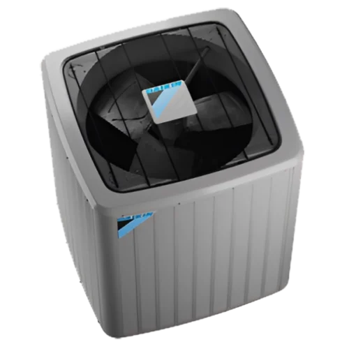 Air conditioning unit on black background.