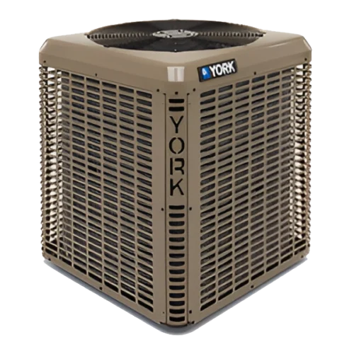 York air conditioning unit on white background.