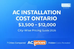 AC installation cost guide for Ontario homeowners in Hamilton Burlington and GTA