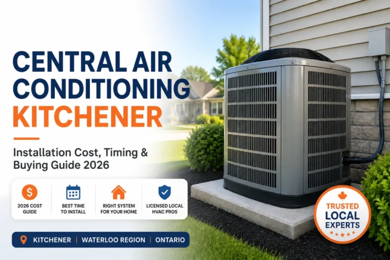 Central air conditioning installation in Kitchener Ontario 2026