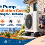 Cold-climate heat pump installation at a Burlington Ontario home